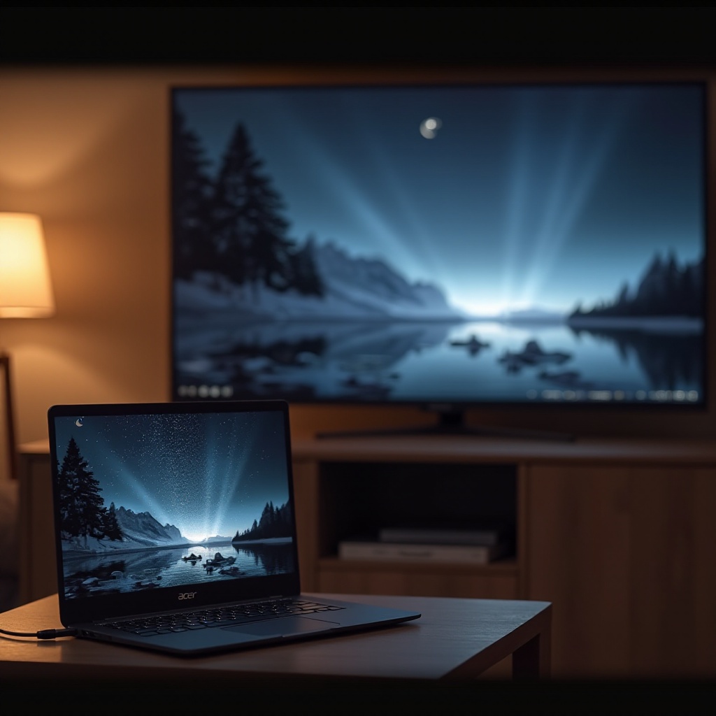 如何將ACER筆記本電腦的螢幕鏡像顯示到電視