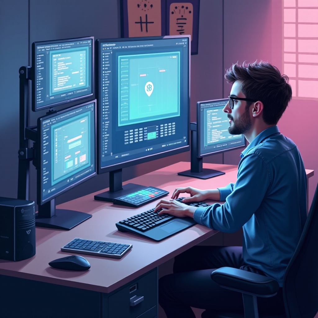 鍵盤大師根據顯示器切換